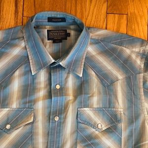 Pendleton Frontier Short Sleeve Western Snap Shirt - L